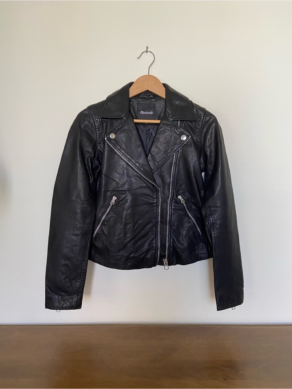 Madewell Washed Leather Motorcycle Jacket